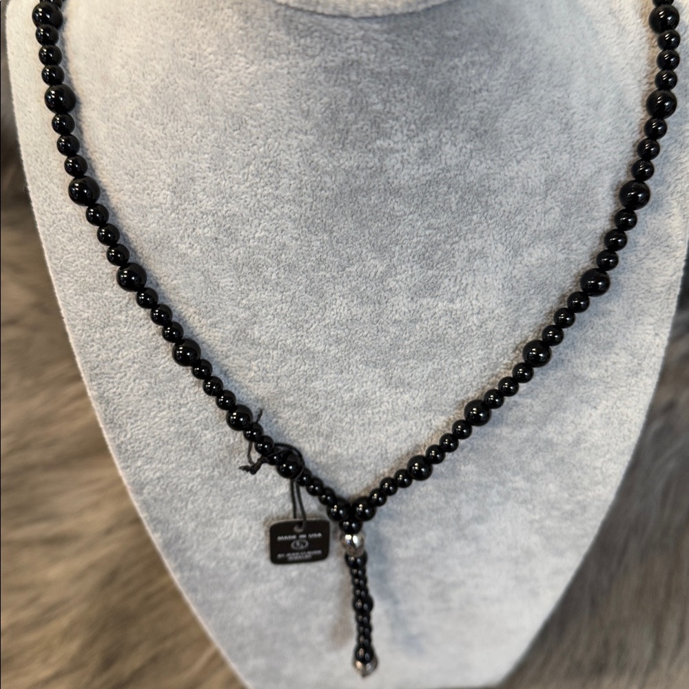 Jean Claude Black Beaded Necklace